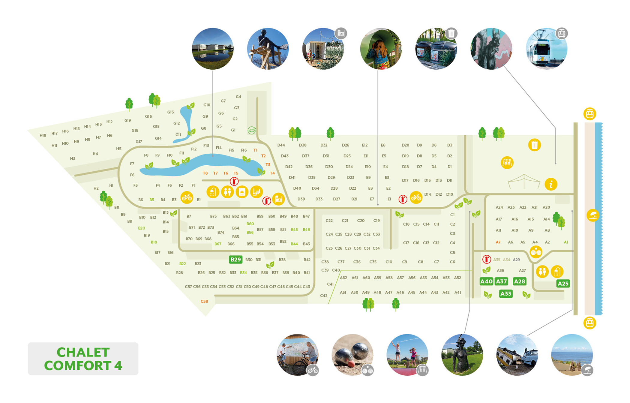 Plan du camping